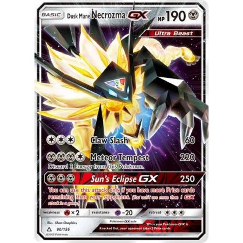 Dusk Mane Necrozma GX 90/156 - SM  Ultra Prism Holofoil
