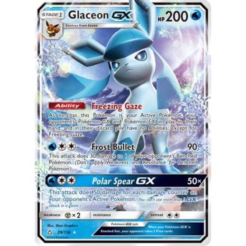 Glaceon GX 39/156 - SM  Ultra Prism Holofoil