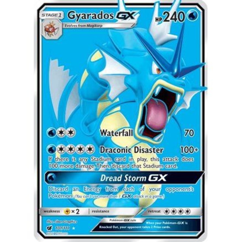 Gyarados GX (Full Art) 101/111 - SM  Crimson Invasion Holofoil