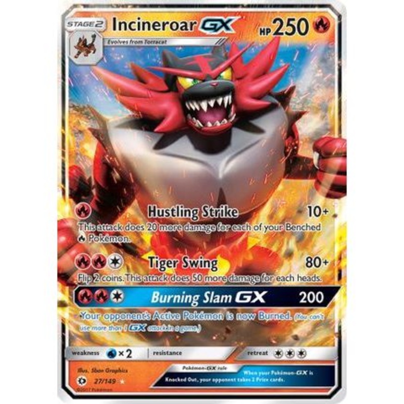 Incineroar GX 27/149 - SM Base Set Holofoil