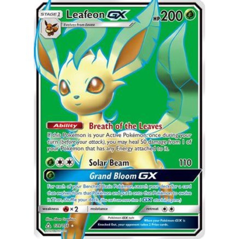 Leafeon GX (Full Art) 139/156 - SM  Ultra Prism Holofoil