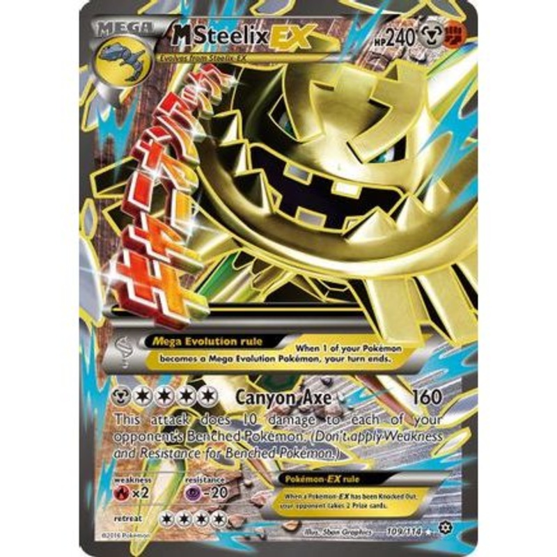M Steelix EX (Full Art) 109/114 - XY  Steam Siege Holofoil