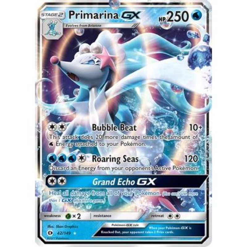 Primarina GX 42/149 - SM Base Set Holofoil