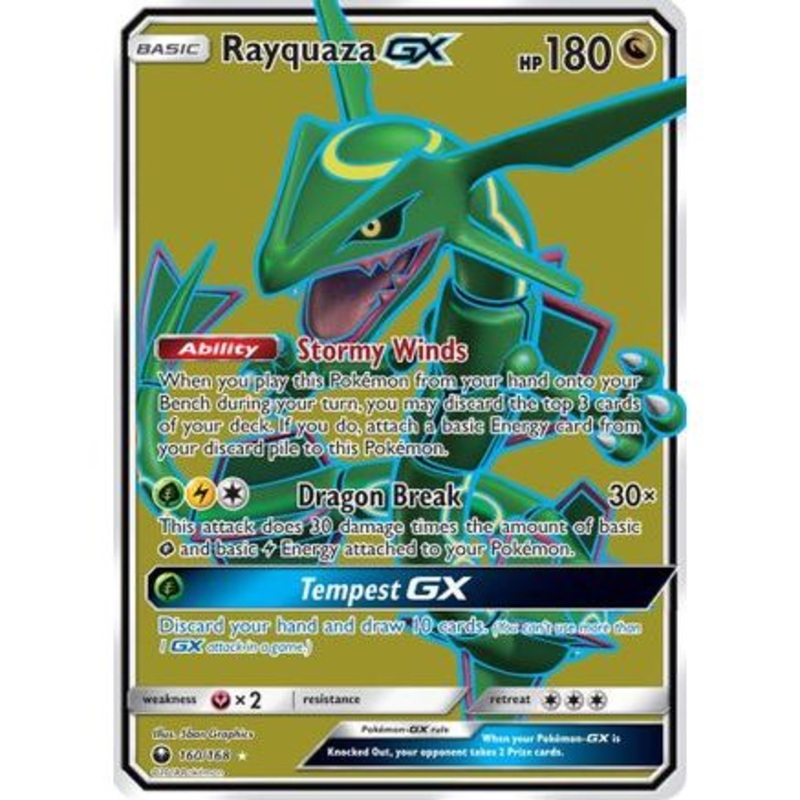 Rayquaza GX (Full Art) 160/168 - SM  Celestial Storm Holofoil