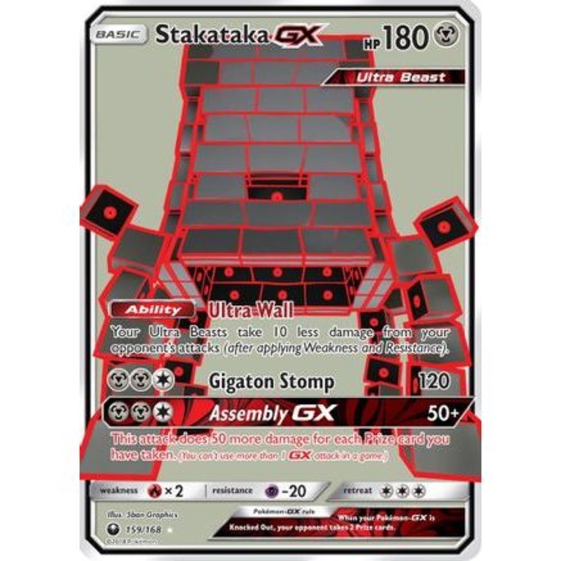 Stakataka GX (Full Art) 159/168 - SM  Celestial Storm Holofoil