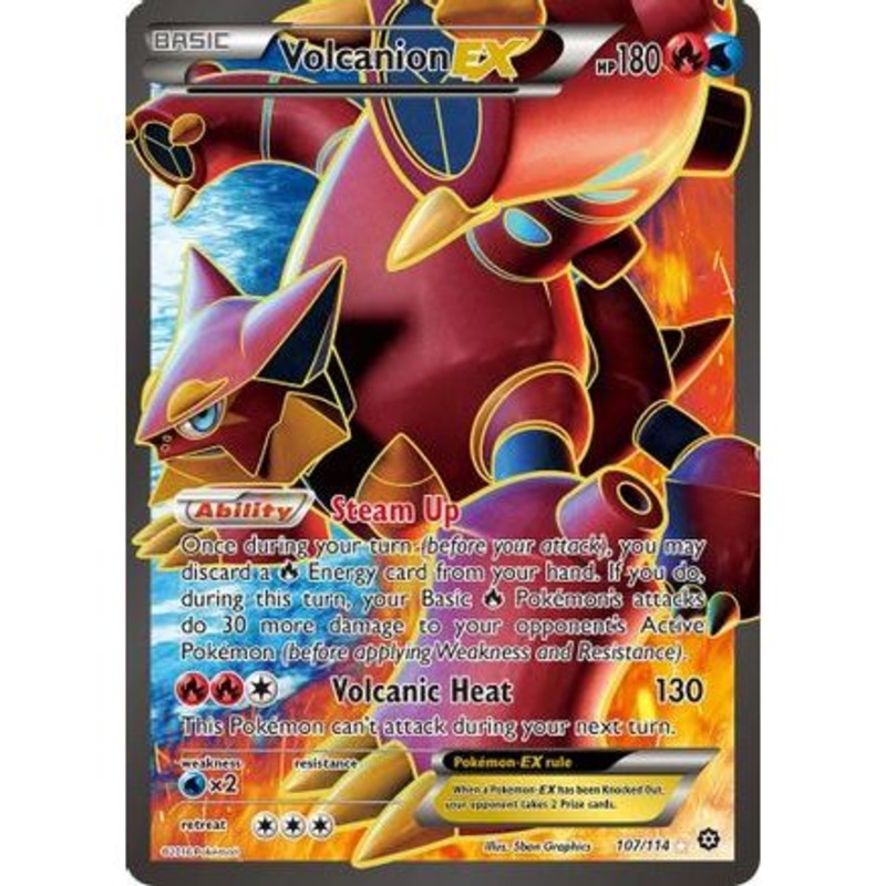 Volcanion EX (Full Art) 107/114 - XY  Steam Siege Holofoil