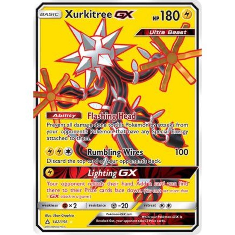 Xurkitree GX (Full Art) 142/156 - SM  Ultra Prism Holofoil