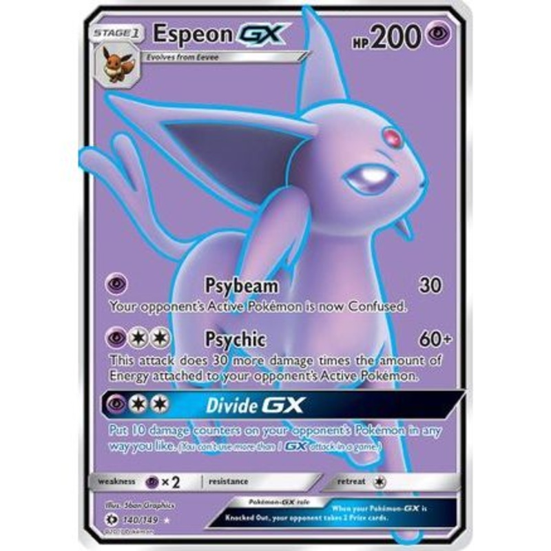 Espeon GX (Full Art) 140/149 - SM Base Set Holofoil