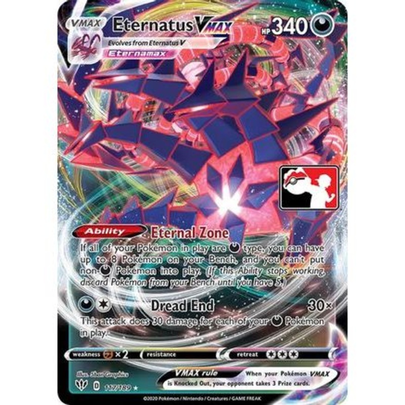 Eternatus VMAX 117 - Prize Pack Series Cards Holofoil