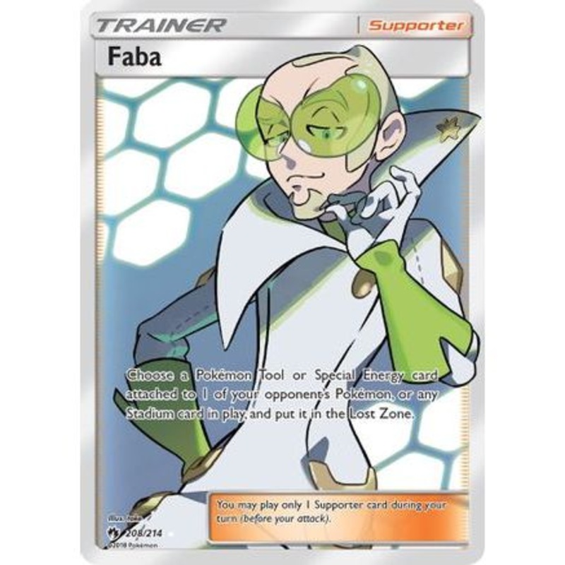 Faba (Full Art) 208/214 - SM  Lost Thunder Holofoil