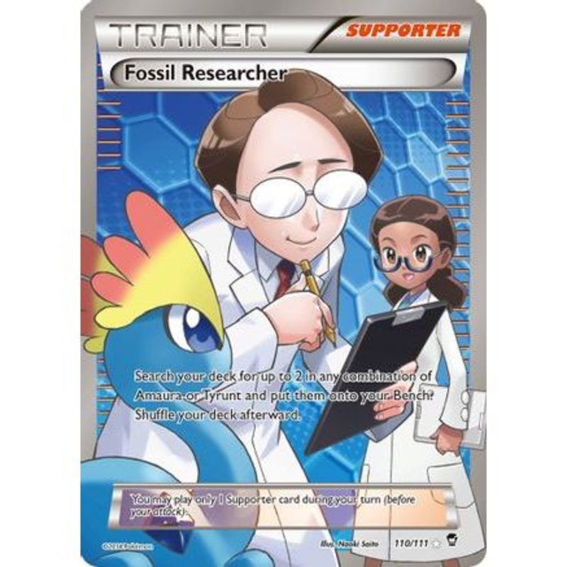 Fossil Researcher (110 Full Art) 110/111 - XY  Furious Fists Holofoil