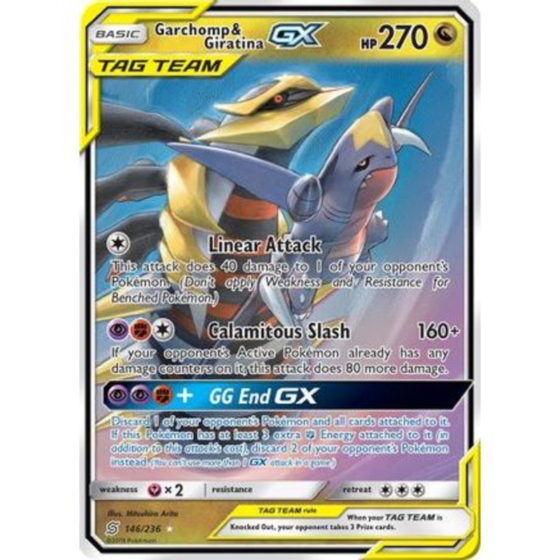 Garchomp & Giratina GX 146/236 - SM  Unified Minds Holofoil