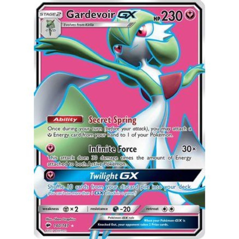 Gardevoir GX (Full Art) 140/147 - SM  Burning Shadows Holofoil