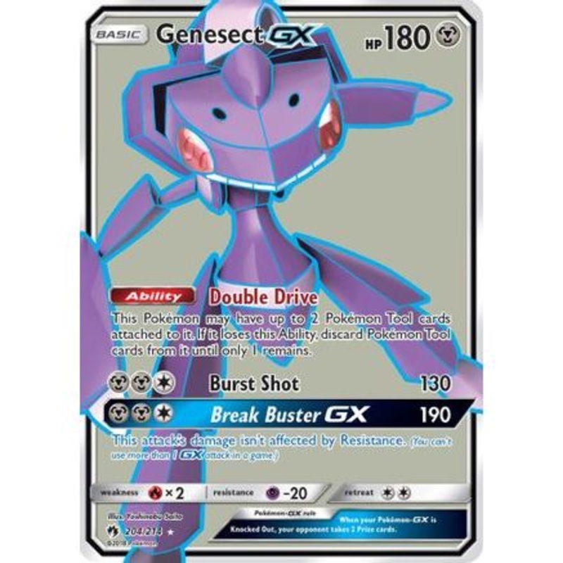 Genesect GX (Full Art) 204/214 - SM  Lost Thunder Holofoil