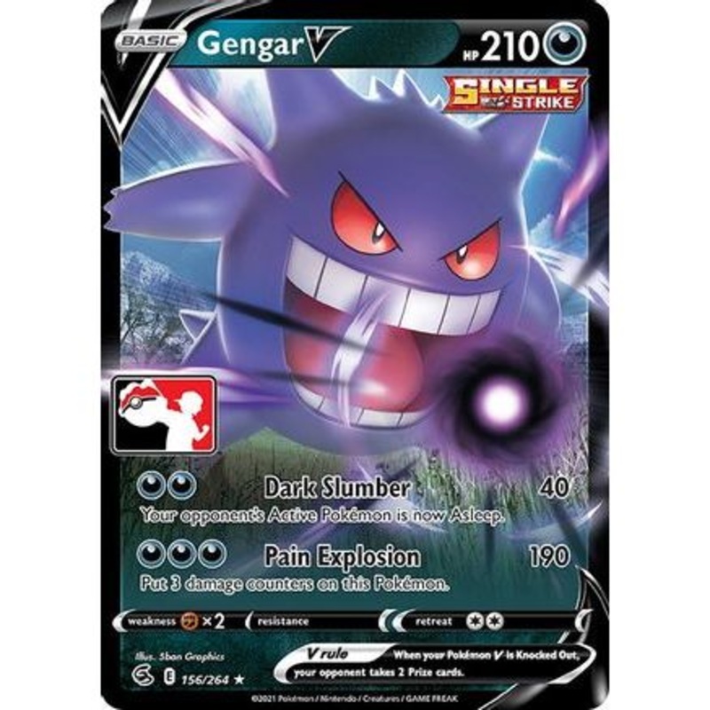 Gengar V 156 - Prize Pack Series Cards Holofoil