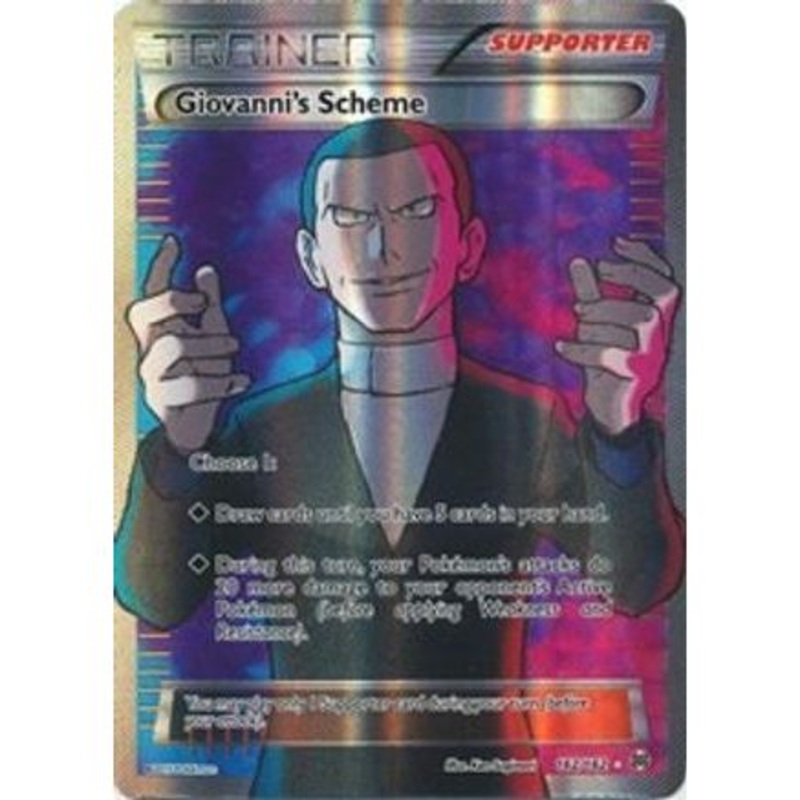 Giovanni's Scheme (Full Art) 162/162 - XY  BREAKthrough Holofoil