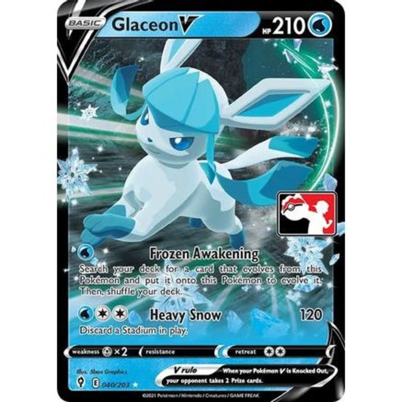 Glaceon V 40 - Prize Pack Series Cards Holofoil