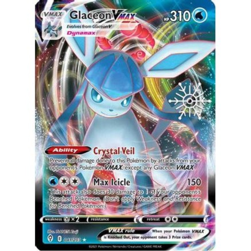 Glaceon VMAX - 041/203 (Holiday Calendar) 41 - Miscellaneous Cards & Products Holofoil