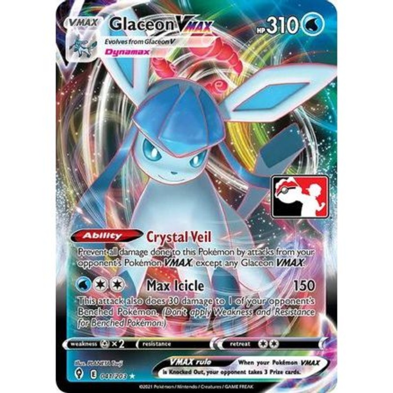 Glaceon VMAX 41 - Prize Pack Series Cards Holofoil