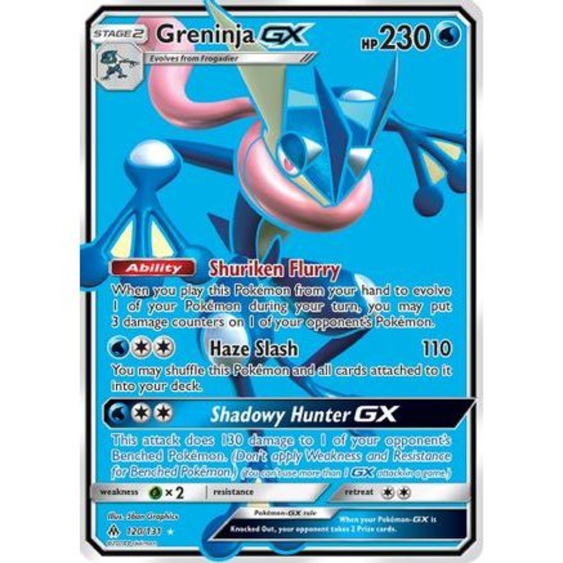 Greninja GX (Full Art) 120/131 - SM  Forbidden Light Holofoil