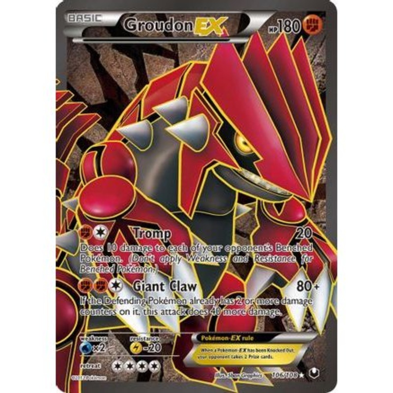 Groudon EX (106 Full Art) 106/108 - Dark Explorers Holofoil
