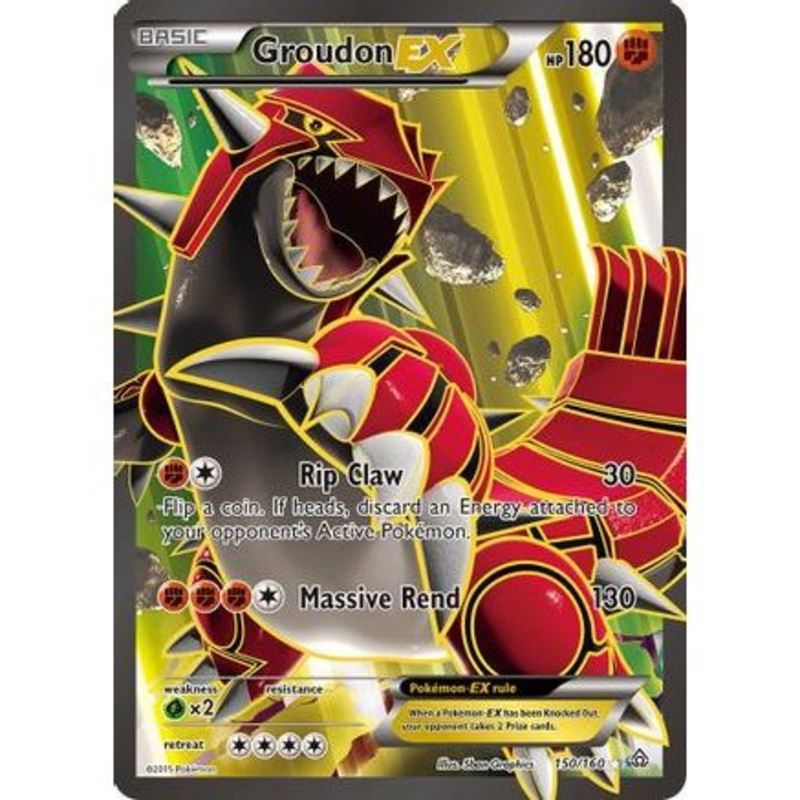 Groudon EX (150 Full Art) 150/160 - XY  Primal Clash Holofoil