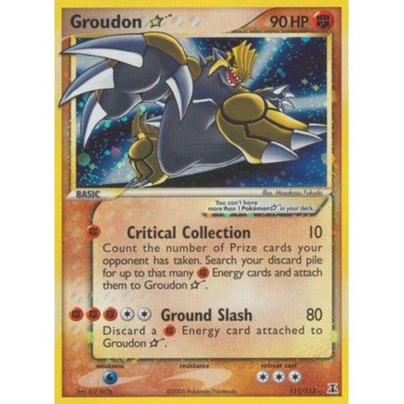 Groudon Star 111/113 - Delta Species Holofoil