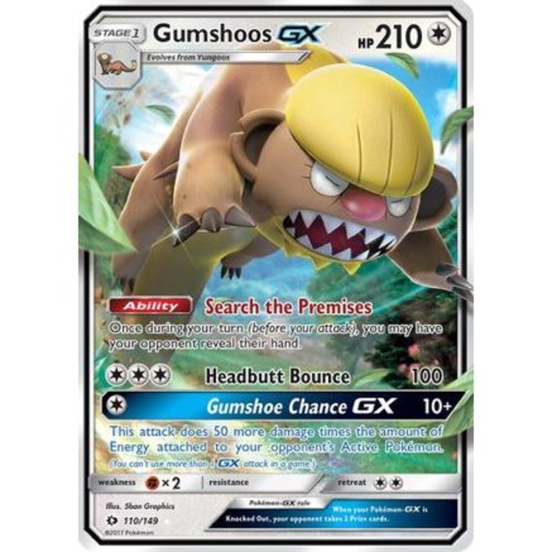 Gumshoos GX 110/149 - SM Base Set Holofoil