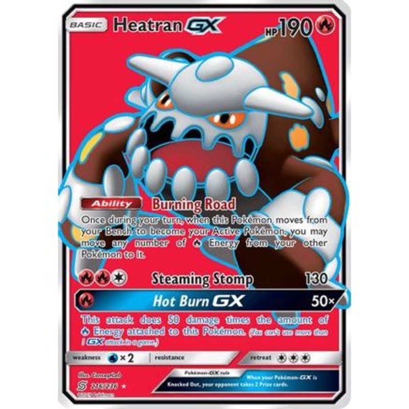 Heatran GX (Full Art) 216/236 - SM  Unified Minds Holofoil