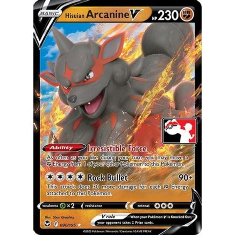 Hisuian Arcanine V 90 - Prize Pack Series Cards Holofoil