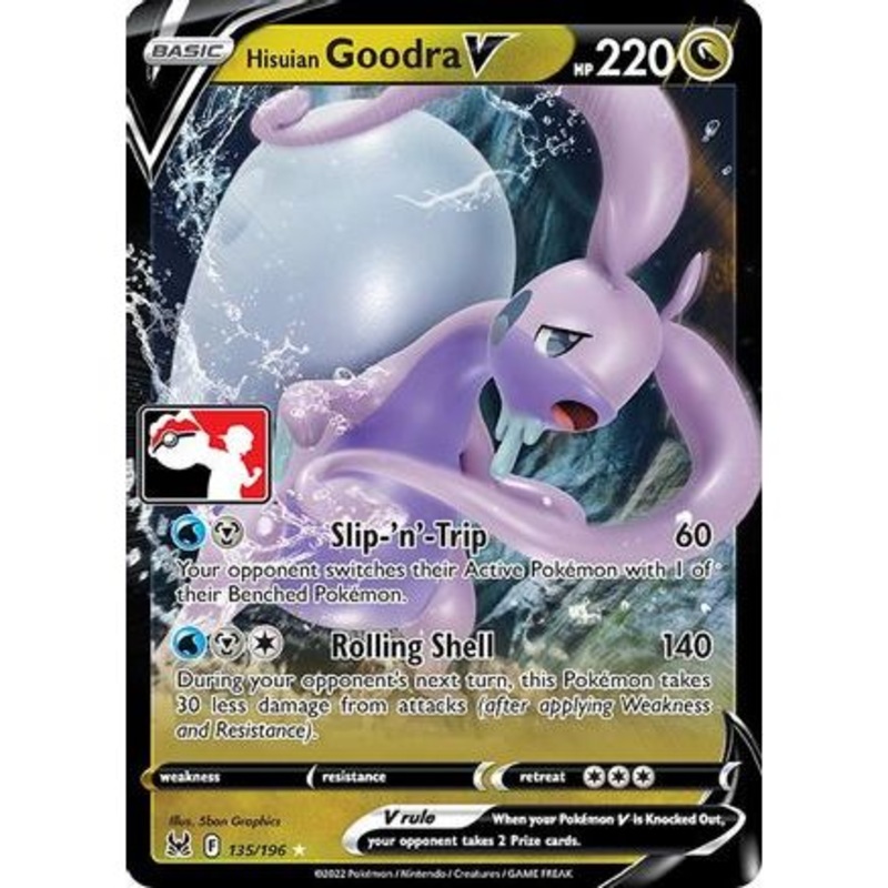 Hisuian Goodra V 135 - Prize Pack Series Cards Holofoil