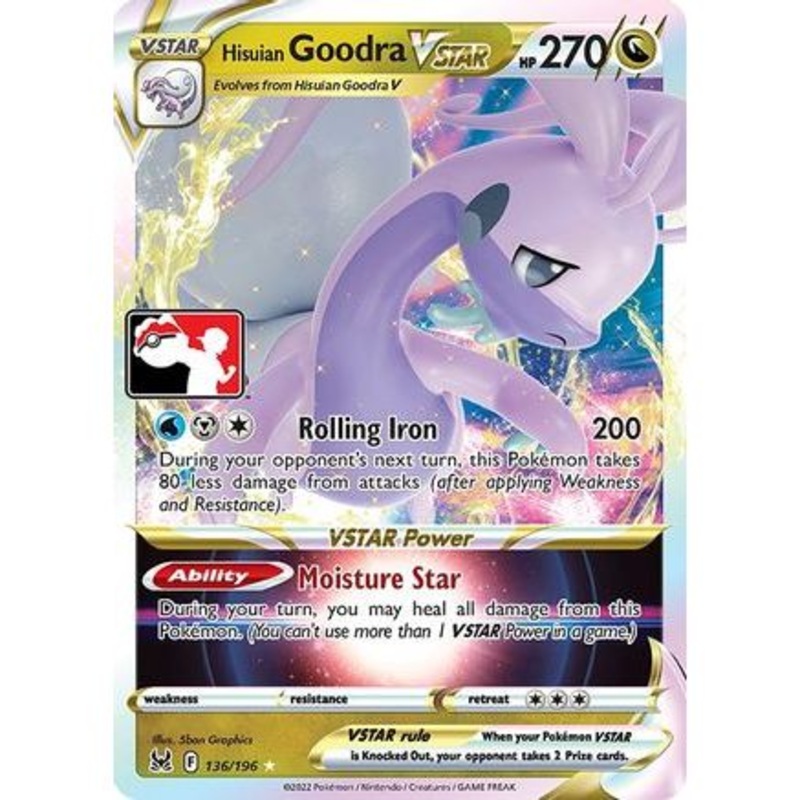 Hisuian Goodra VSTAR 136 - Prize Pack Series Cards Holofoil