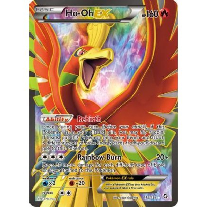 Ho-Oh Ex (119 Full Art) 119/124 - Dragons Exalted Holofoil