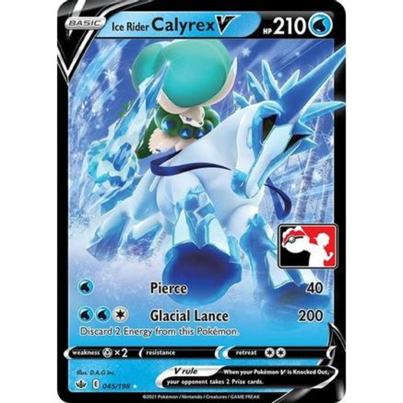 Ice Rider Calyrex V 45 - Prize Pack Series Cards Holofoil