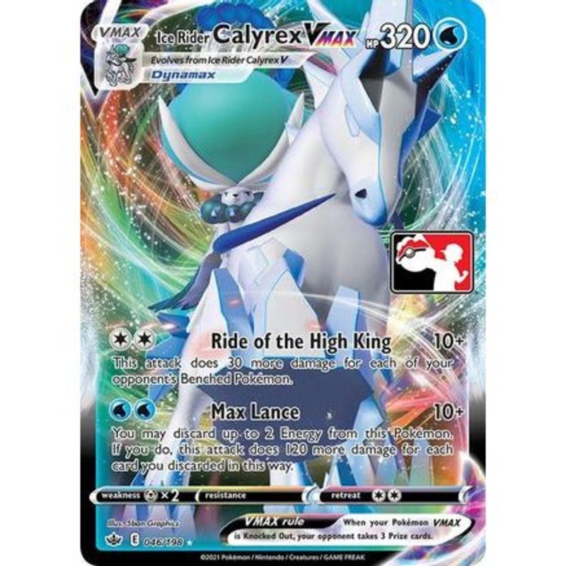 Ice Rider Calyrex VMAX 46 - Prize Pack Series Cards Holofoil