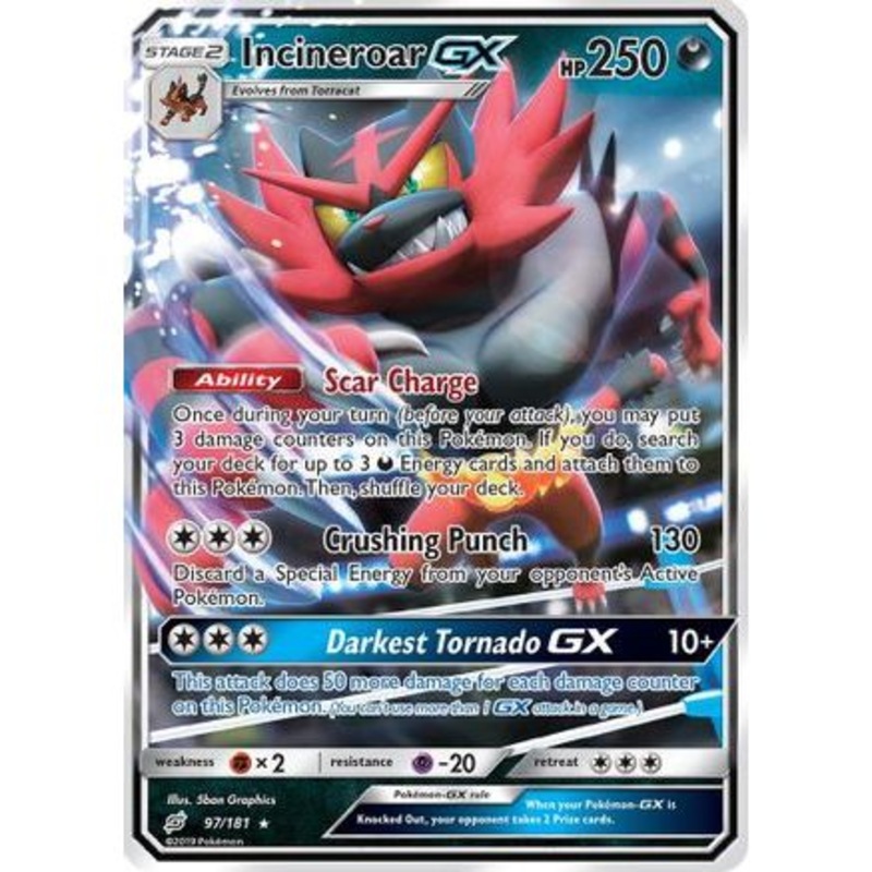 Incineroar GX 97/181 - SM  Team Up Holofoil