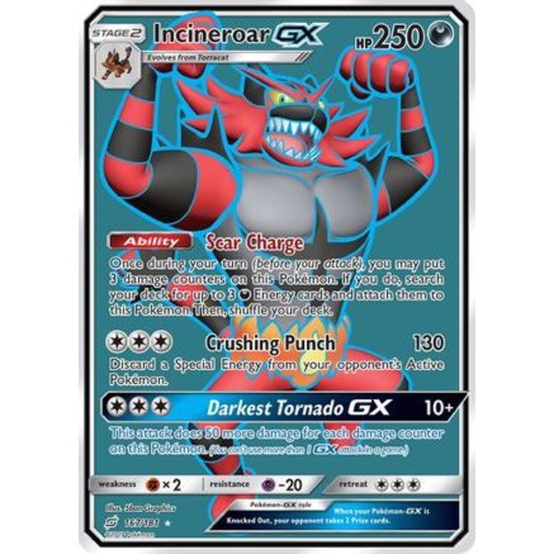 Incineroar GX (Full Art) 167/181 - SM  Team Up Holofoil
