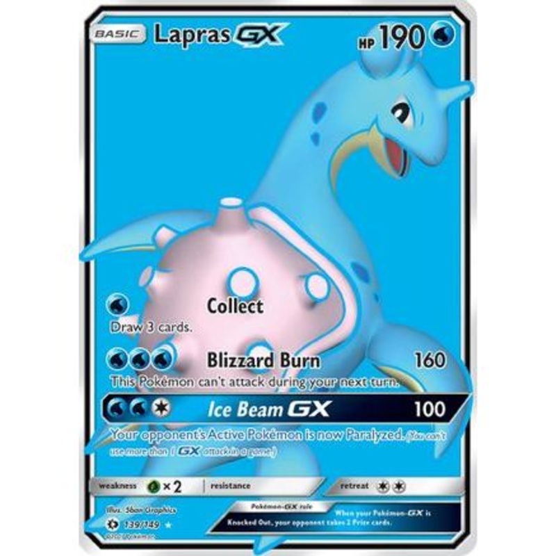 Lapras GX (Full Art) 139/149 - SM Base Set Holofoil