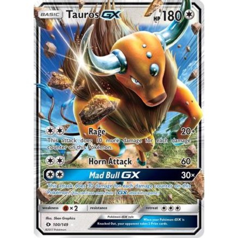 Tauros GX 100/149 - SM Base Set Holofoil
