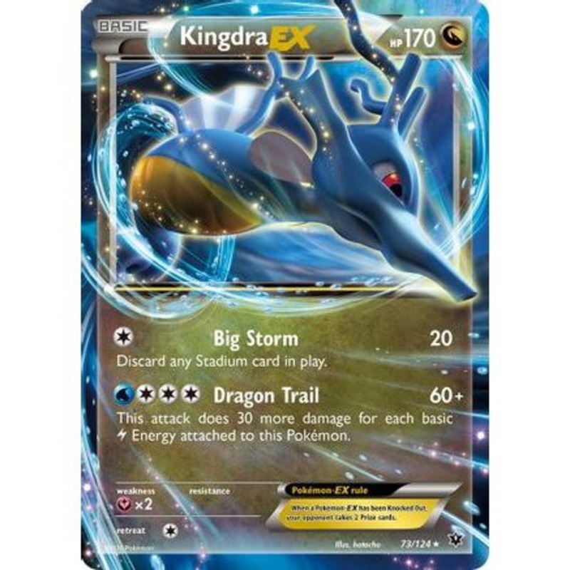 Kingdra EX 73/124 - XY  Fates Collide Holofoil