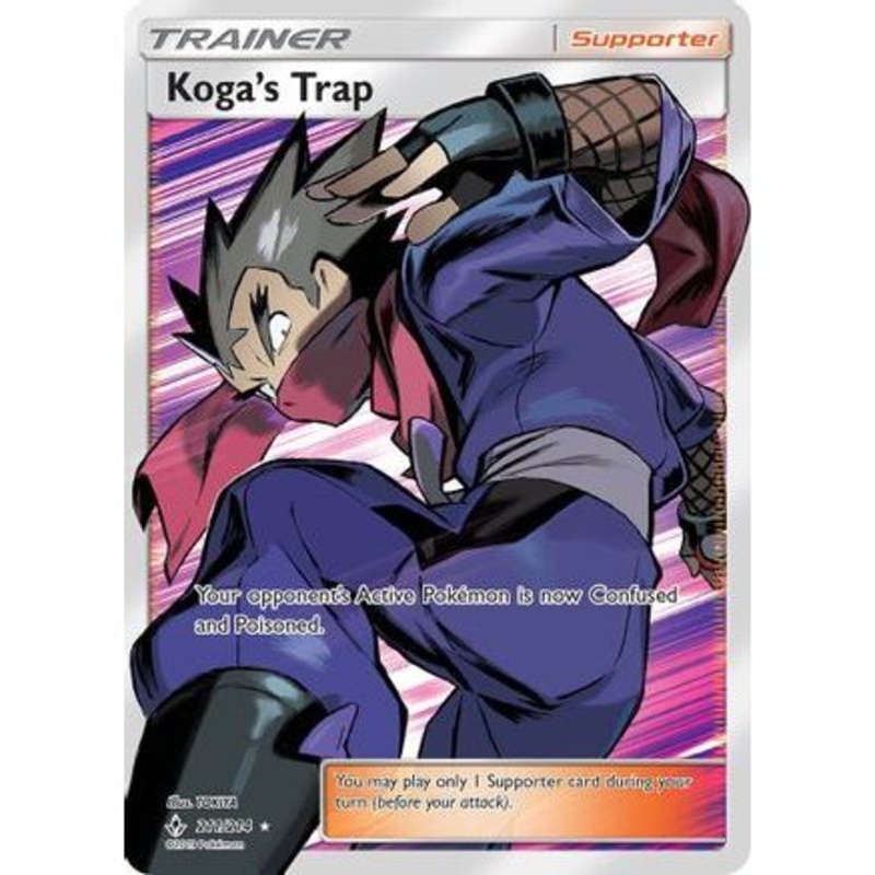 Koga's Trap (Full Art) 211/214 - SM  Unbroken Bonds Holofoil