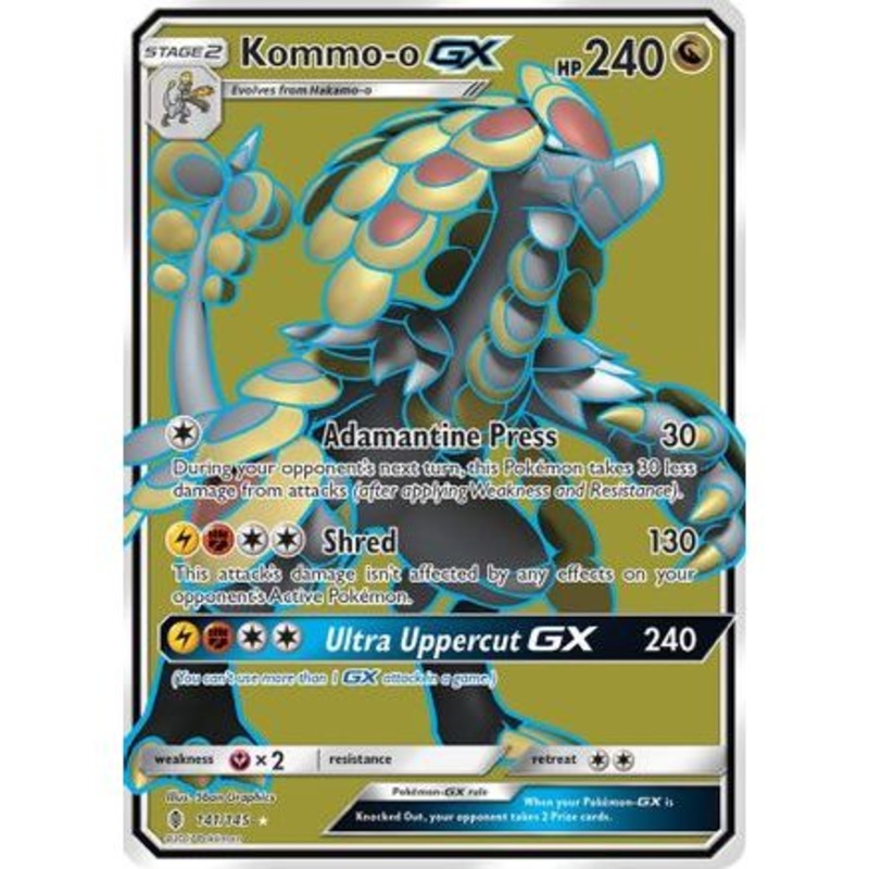 Kommo-o GX (Full Art) 141/145 - SM  Guardians Rising Holofoil