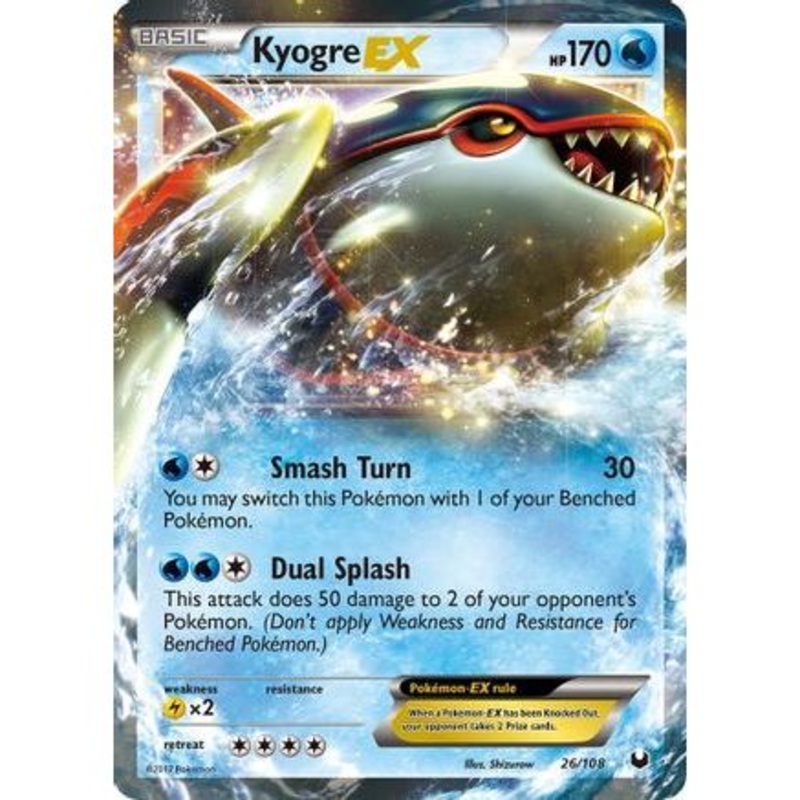 Kyogre EX 26/108 - Dark Explorers Holofoil