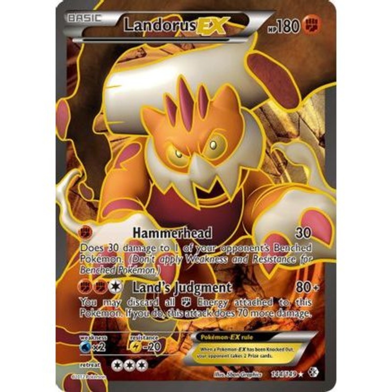Landorus EX (144 Full Art) 144/149 - Boundaries Crossed Holofoil