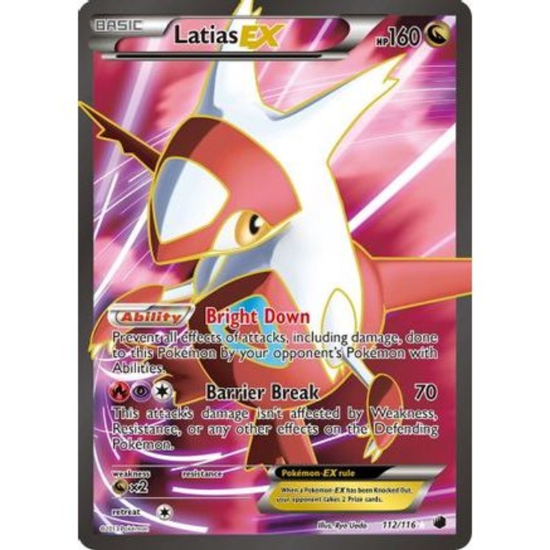 Latias EX (112 Full Art) 112/116 - Plasma Freeze Holofoil
