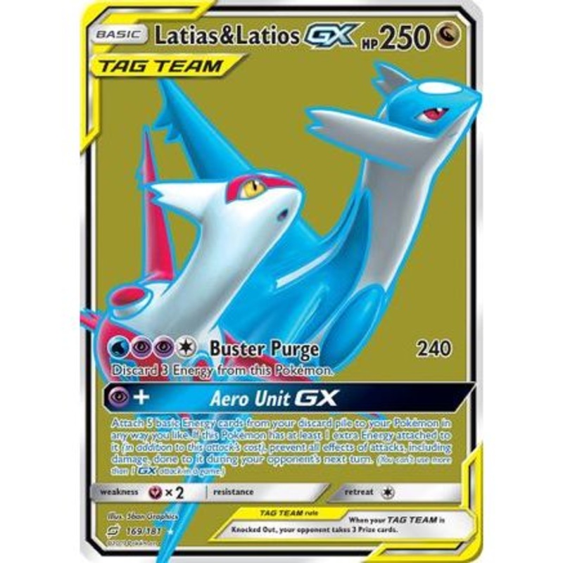 Latias & Latios GX (Full Art) 169/181 - SM  Team Up Holofoil