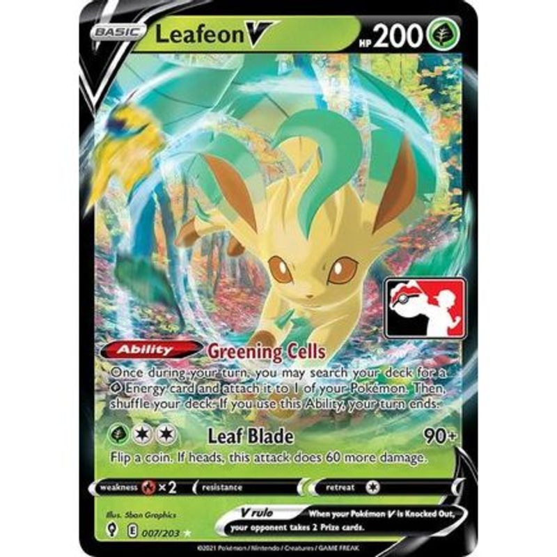 Leafeon V 7 - Prize Pack Series Cards Holofoil