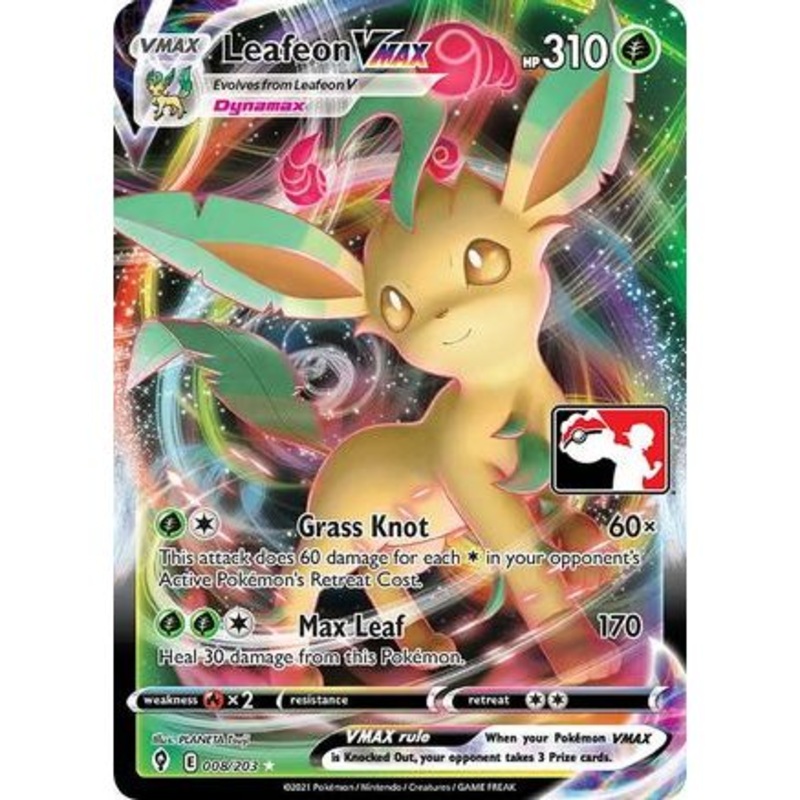 Leafeon VMAX 8 - Prize Pack Series Cards Holofoil