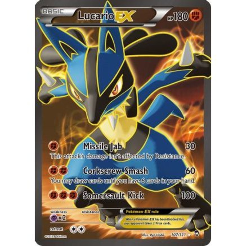 Lucario EX (107 Full Art) 107/111 - XY  Furious Fists Holofoil