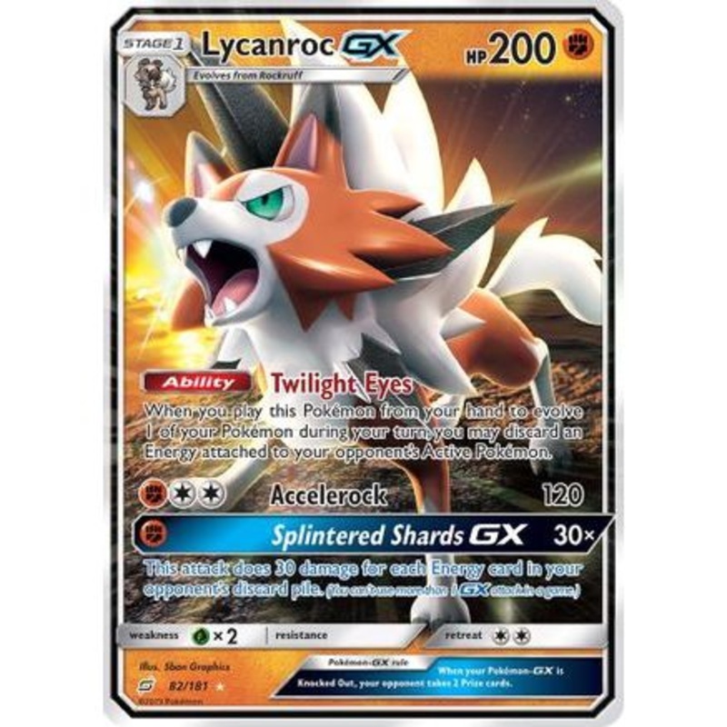Lycanroc GX 82/181 - SM  Team Up Holofoil